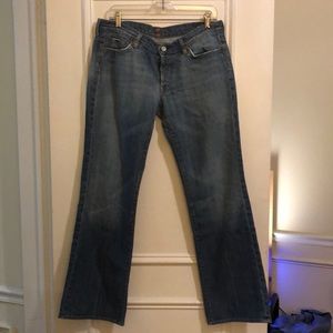 7 For All Mankind Boy Cut Button Fly Denim Jeans